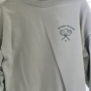 Morgan Stewart sweatshirt and sweatpants set - top size m bottoms size s